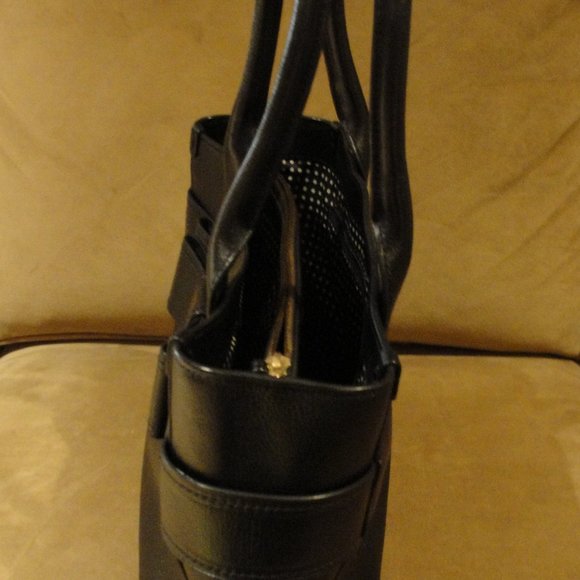 Kate Spade Black Leather Bow Handbag - Picture 8 of 9